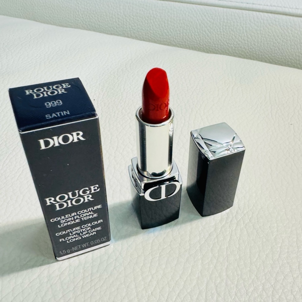 Dior Rouge Dior Couture Colour Lipstick 999 Satin mini 1.5g New